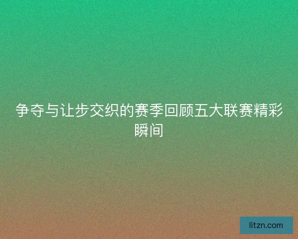 争夺与让步交织的赛季回顾五大联赛精彩瞬间